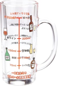 アルコール摂取適量 ジョッキ